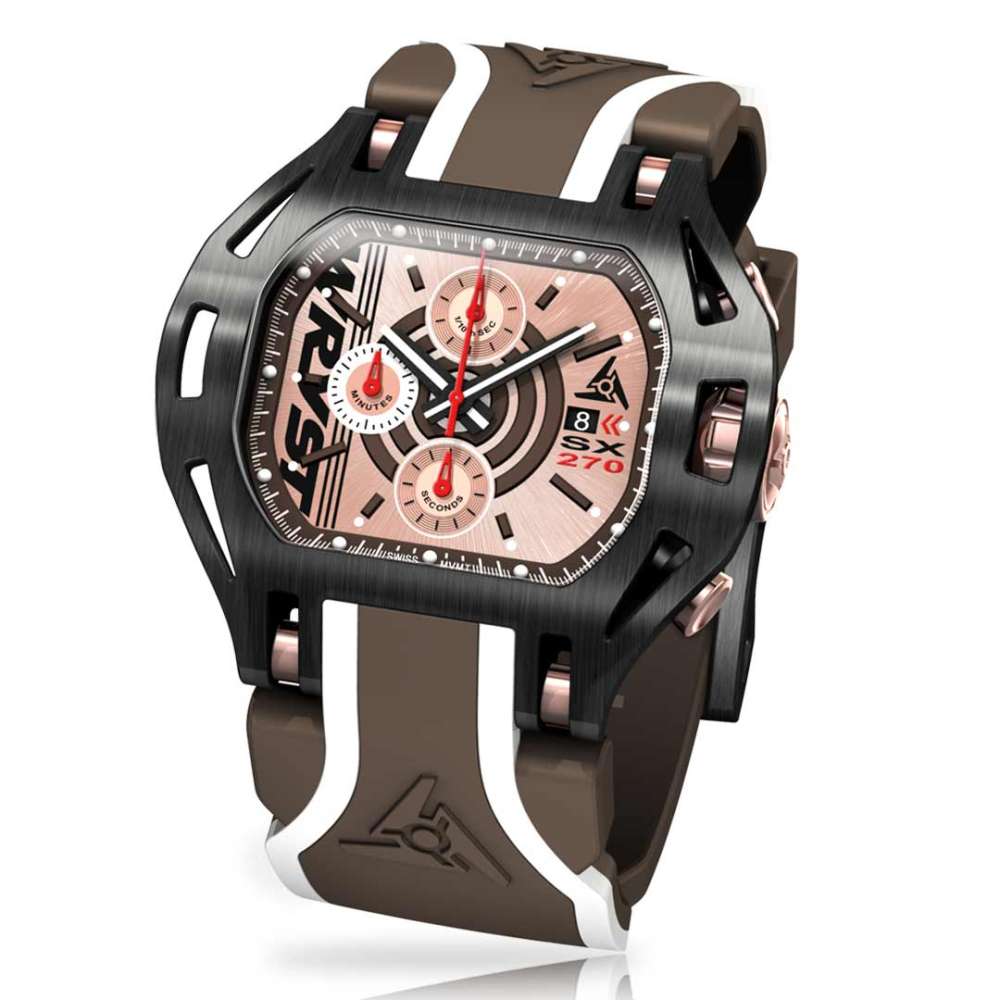 Wryst Black SX270 with Rose Gold Dial Watch