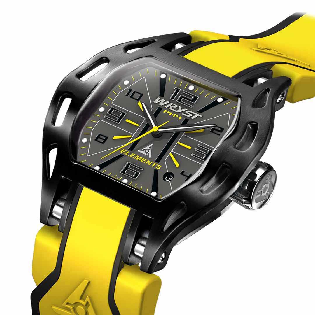 Wryst Montre Sport Jaune et Noire