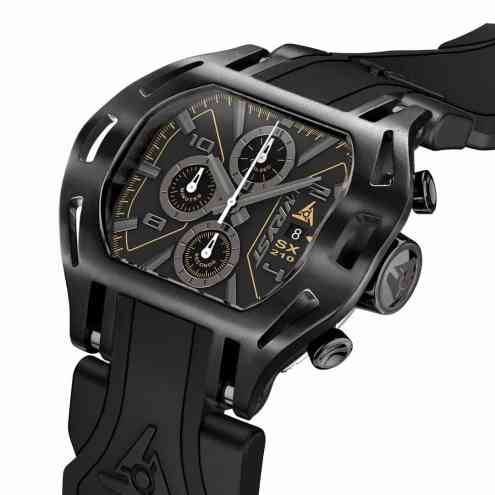 Schweizer Schwarz Wryst SX210 auf Schwarze Uhr