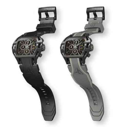 Dos Pulseras Reloj Negro Sobre Negros