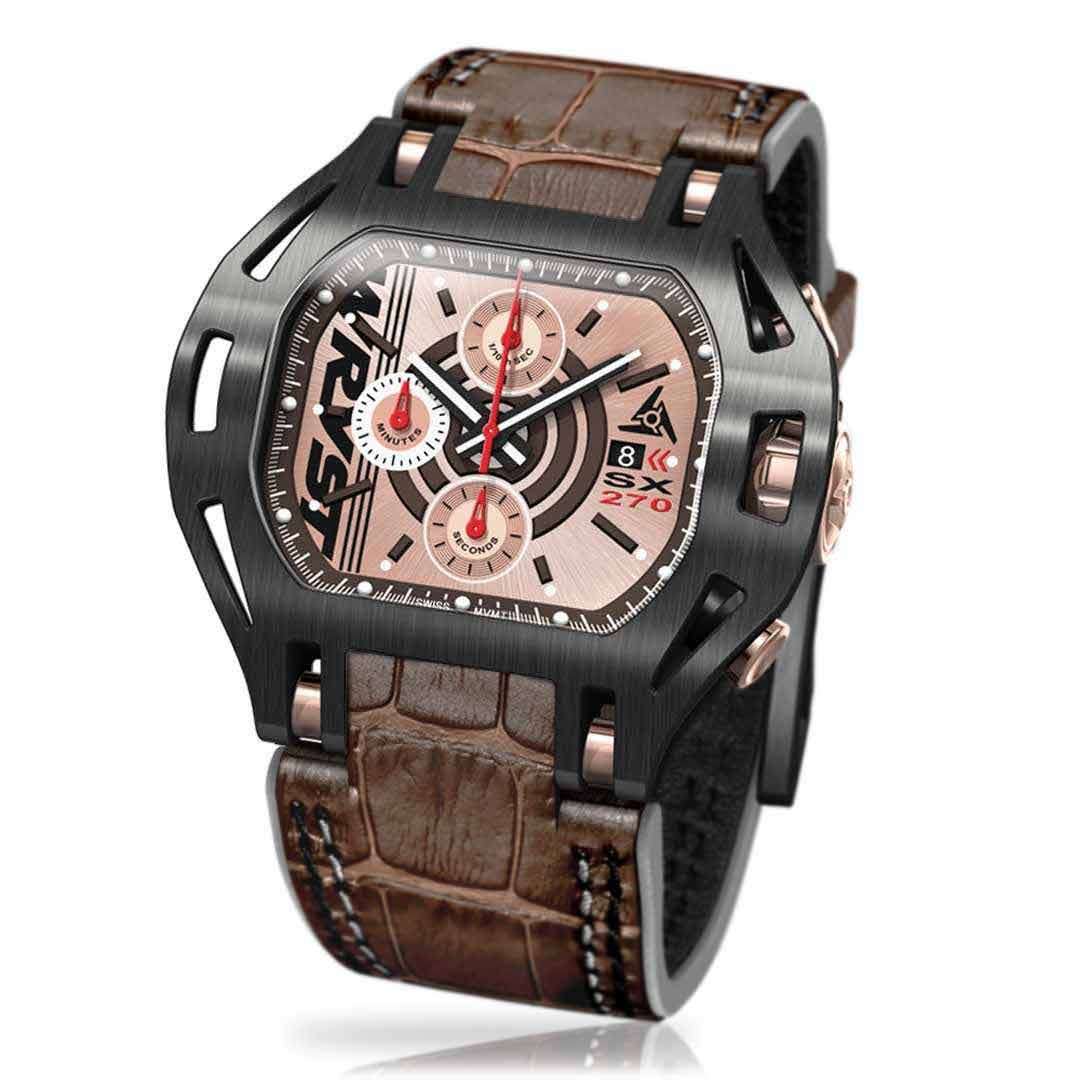 Wryst Force SX270 leather Chronograph Watch