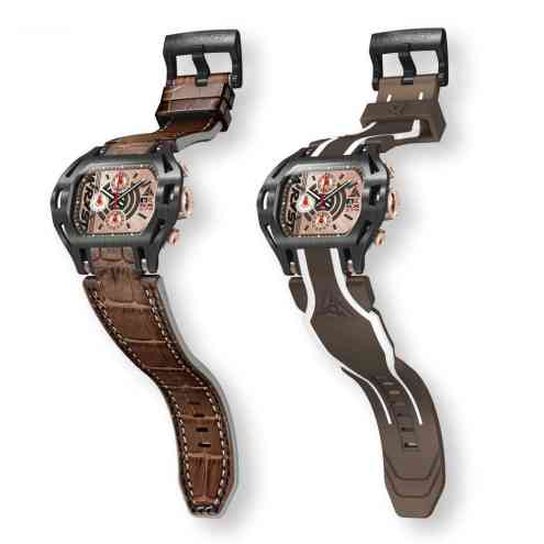 Montre de sport noire pour hommes Force SX270 Swiss Made