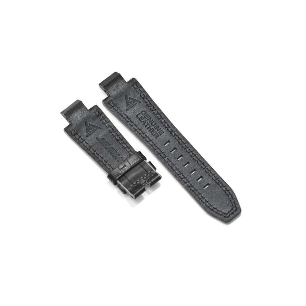 Black Alligator Leather Bracelet for Automatic Watch Racer SX1