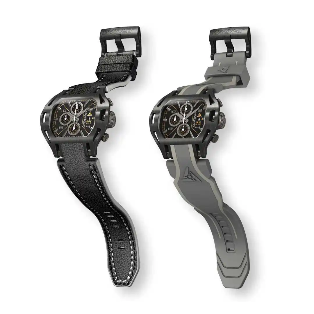 Reloj Cuero Negro Wryst SX210 Cronógrafo Suizo