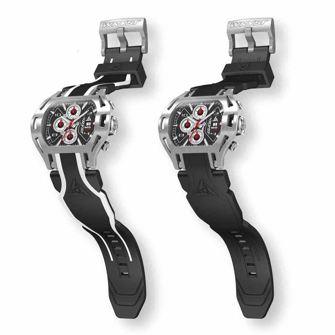 Schweizer Chronograph mit zwei Armbändern