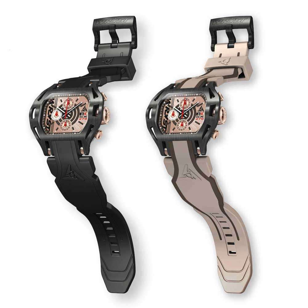 Schwarze Uhren mit Schweizer Uhrwerk und schwarzem Armband