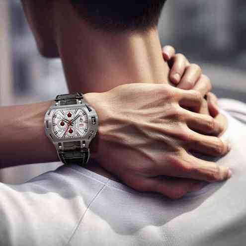 Montre inspirée de la course avec mouvement suisse