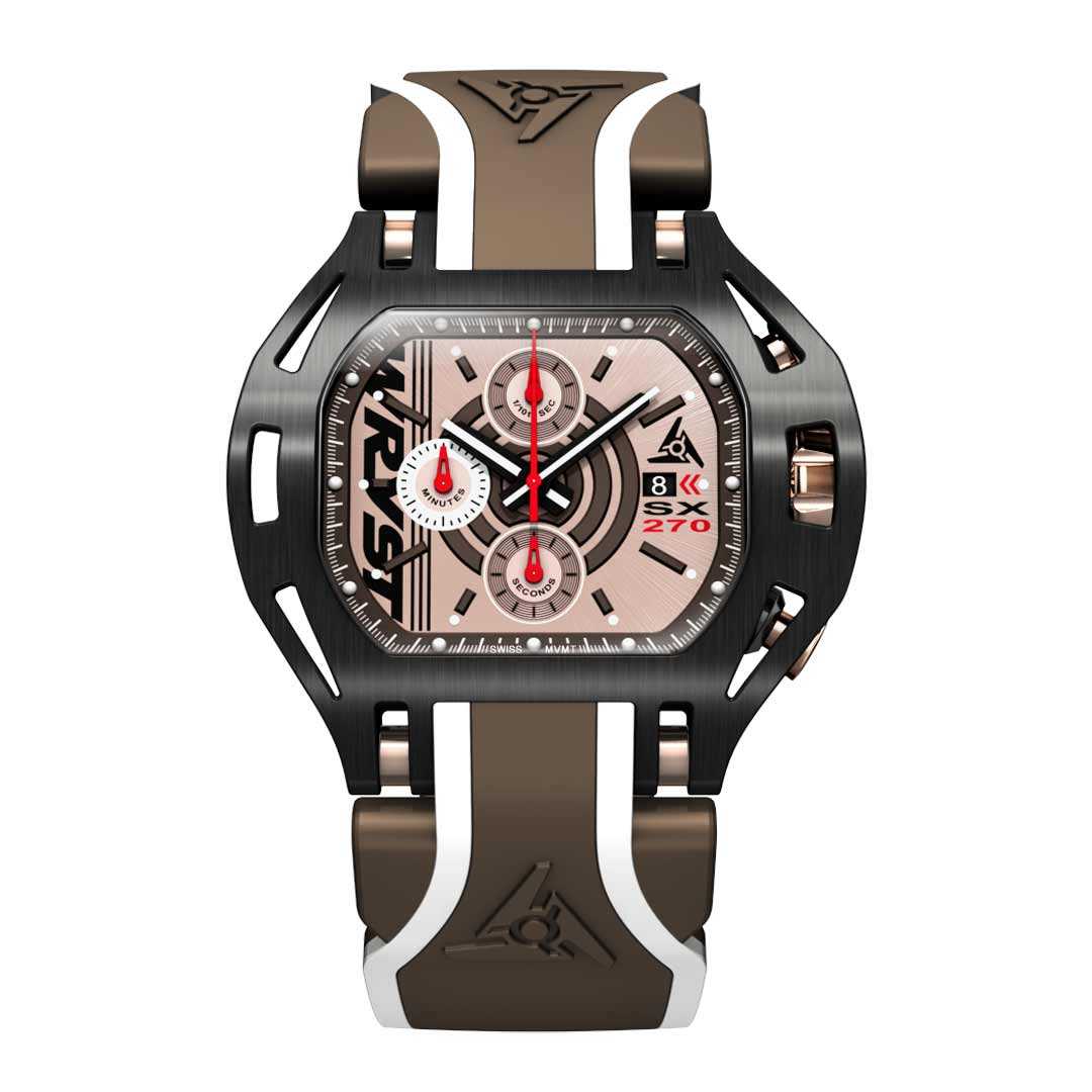 Montre Or Rose et Noir
