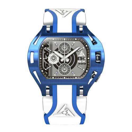 Blue Mens Watch Wryst SX300 with White Bracelet