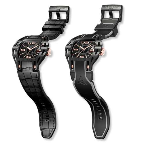 Wryst see through watches 2824 with black case for men