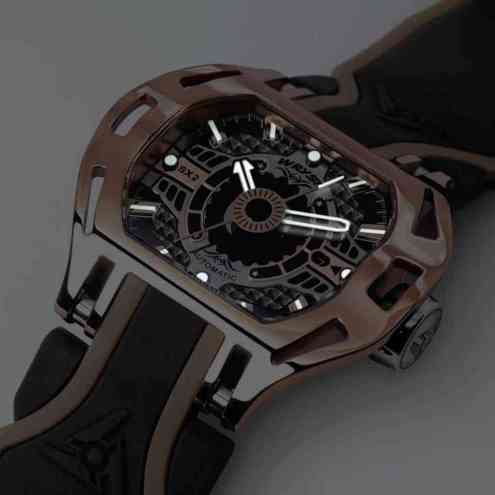 Esfera luminova de un reloj automático de oro para hombre SX2