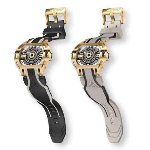 Reloj automático dorado para hombre