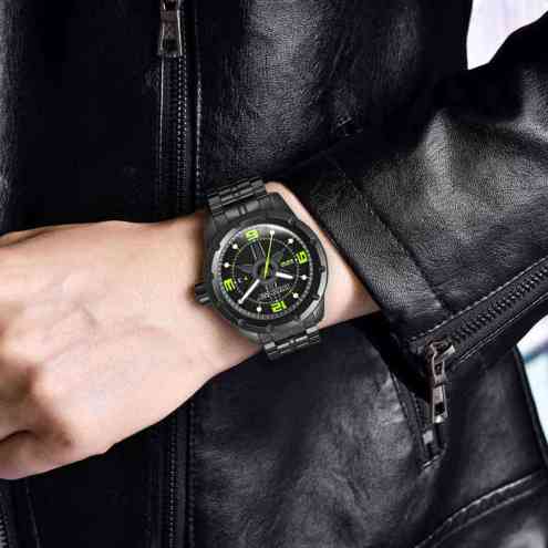 Wryst Black Watches for Men ES30 | Black DLC Coating