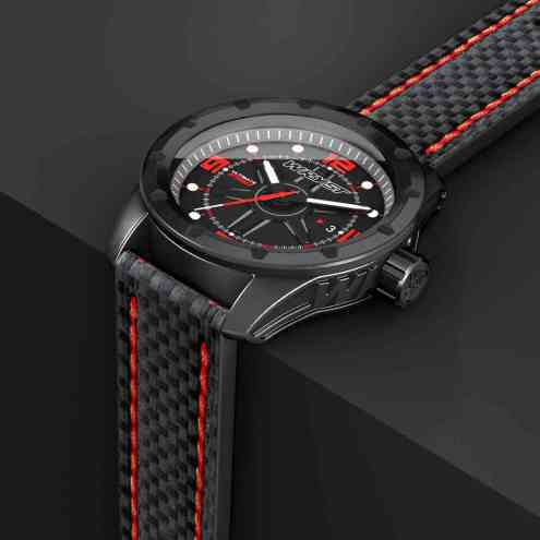 Montre Noire Wryst Ultimate ES60 Bracelet en Fibre de Carbone