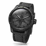 Kratzfeste Schwarze Uhr Wryst