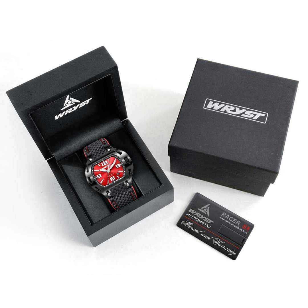 Wryst Red Dial Watch SX8 Swiss Automatic Movement