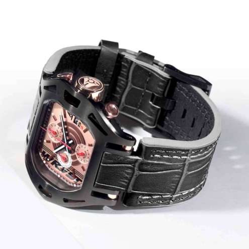 Wryst force black DLC and gold face watch SX270