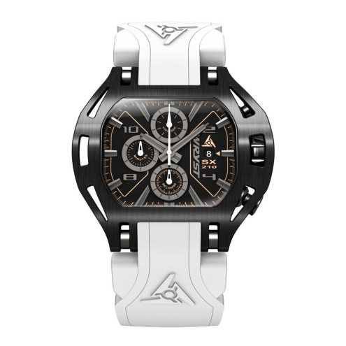 Black White Watch Swiss Chronograph