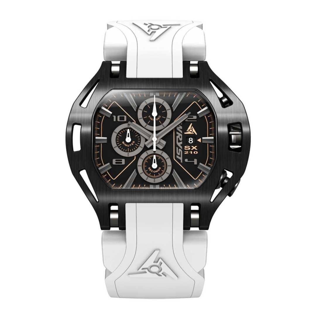 Black White Watch Swiss Chronograph