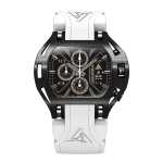 Black White Watch Swiss Chronograph