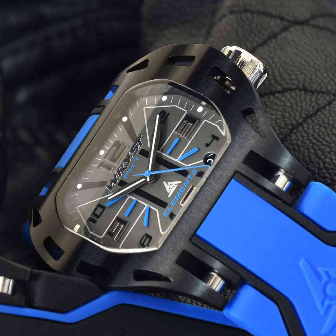 Swiss Wryst blue luxury sports watch