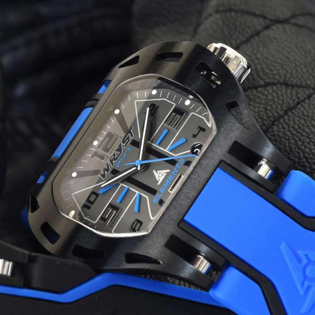 Reloj deportivo de lujo Swiss Wryst azul