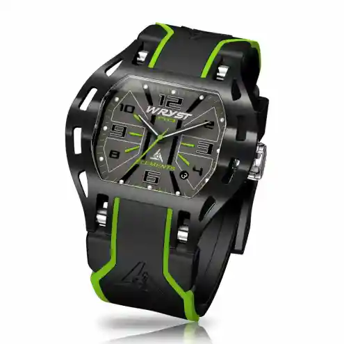 Black and green watch Wryst PH3