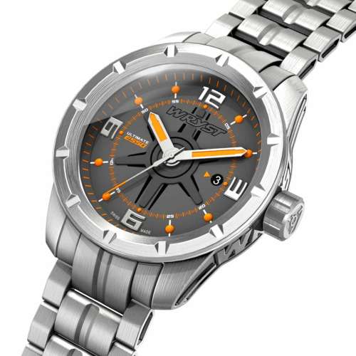 Stainless steel silver watch