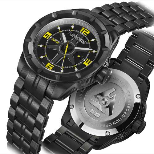 Schwarz DLC Schweizer Uhr