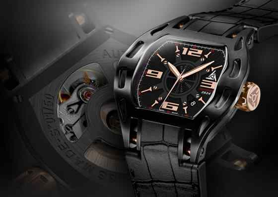 automatic swiss black sport luxury watch