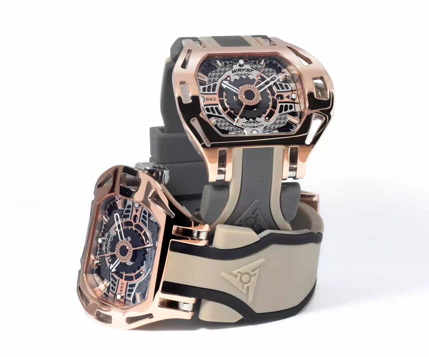 Roségold Uhr Automatische Wryst SX2 für Manner