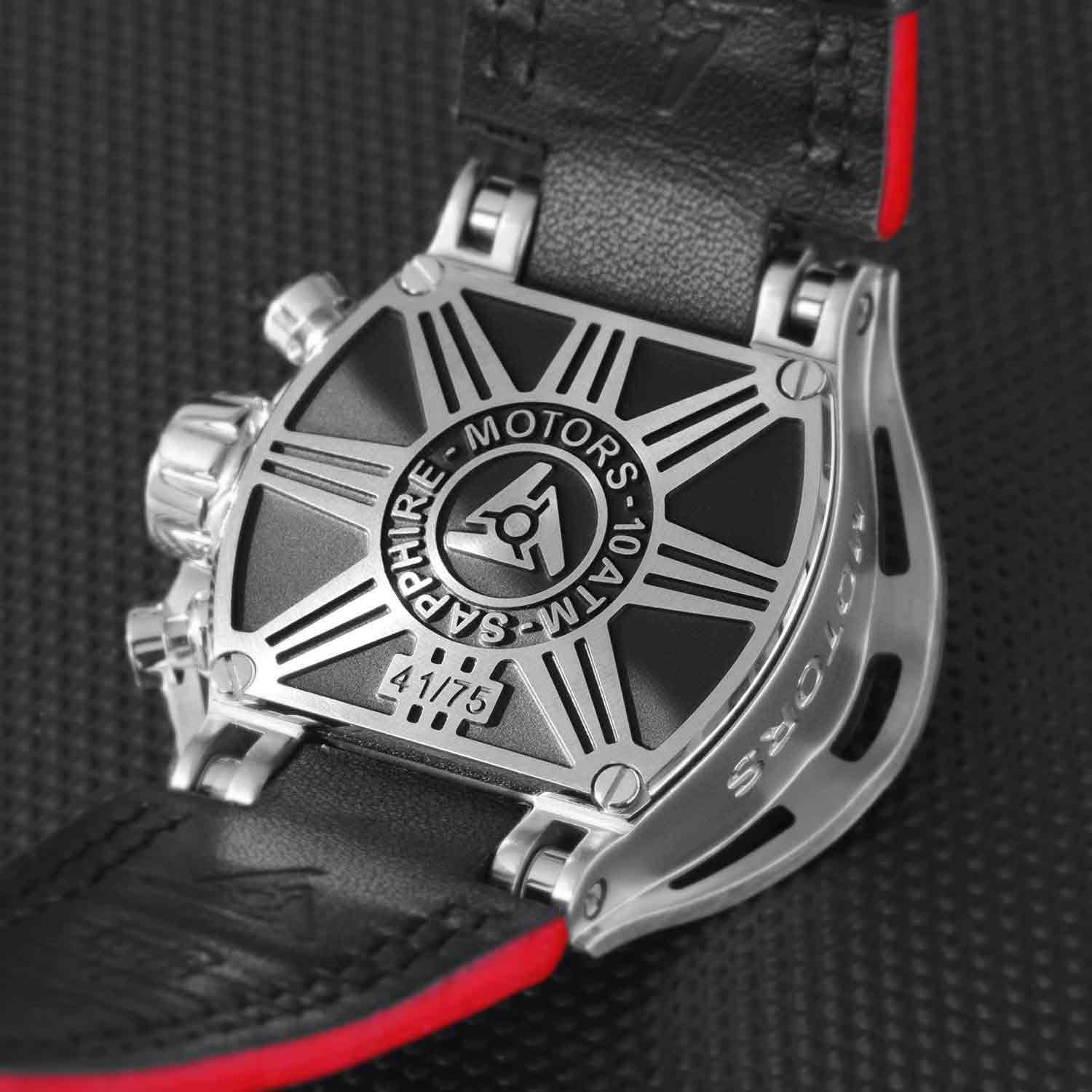 Dos de Montre Homme Acier et Noir