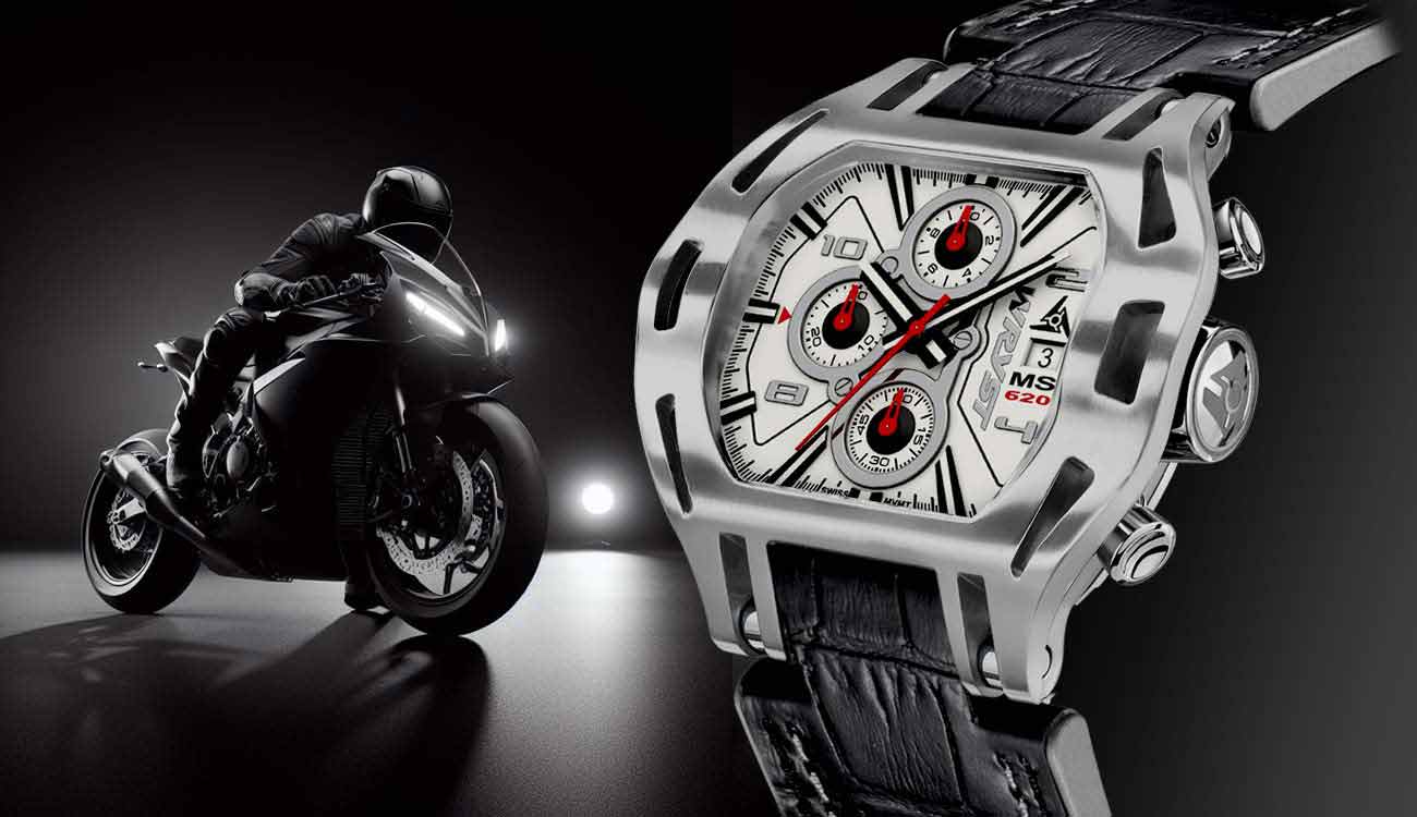 Montres de luxe Wryst pour hommes pour les motards de course