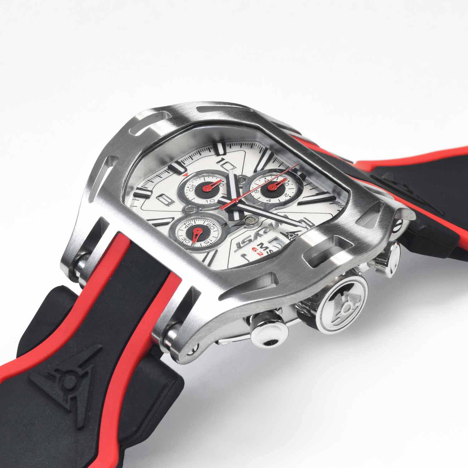 Montre Cadran Argent Sports de Course