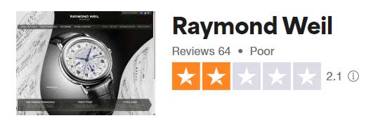 Raymond Weil watch brands ratings