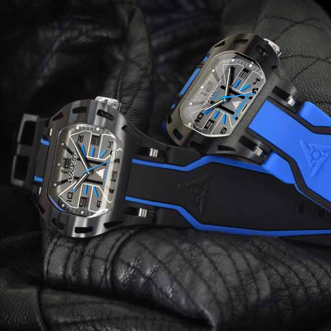 Montre bleue homme et femme