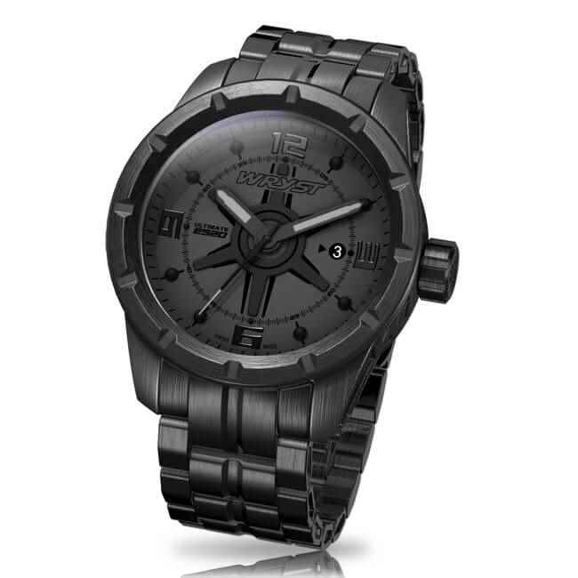 reloj de cuarzo negro