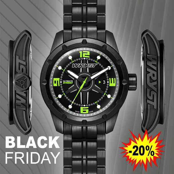Black Friday bietet schwarze Uhren für Herren