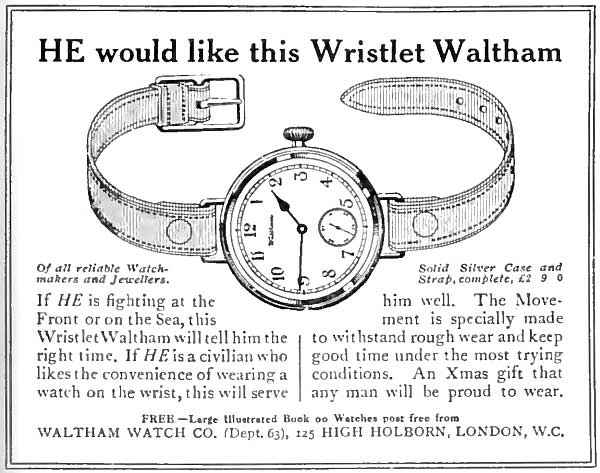 Première montre-bracelet 1917