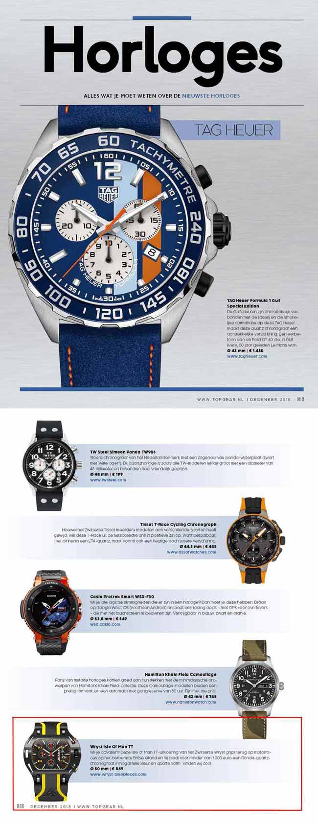 Meilleures montres de sports de course Top Gear