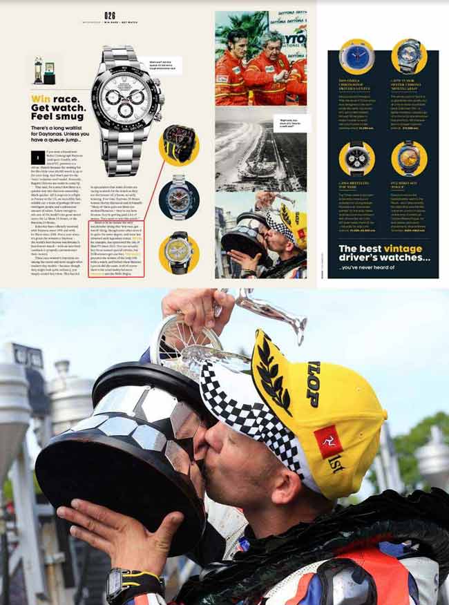 Meilleures montres de sport de compétition, magazine Top Gear