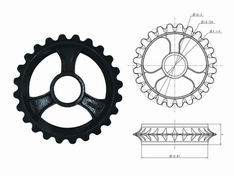 Design inspiriert von einem Saugrohr des Motors