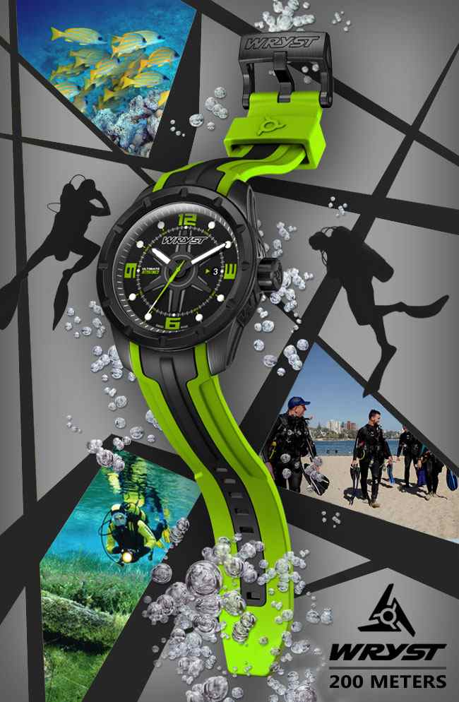 Montre professionnelle pour la plongée en apnée et les sports nautiques