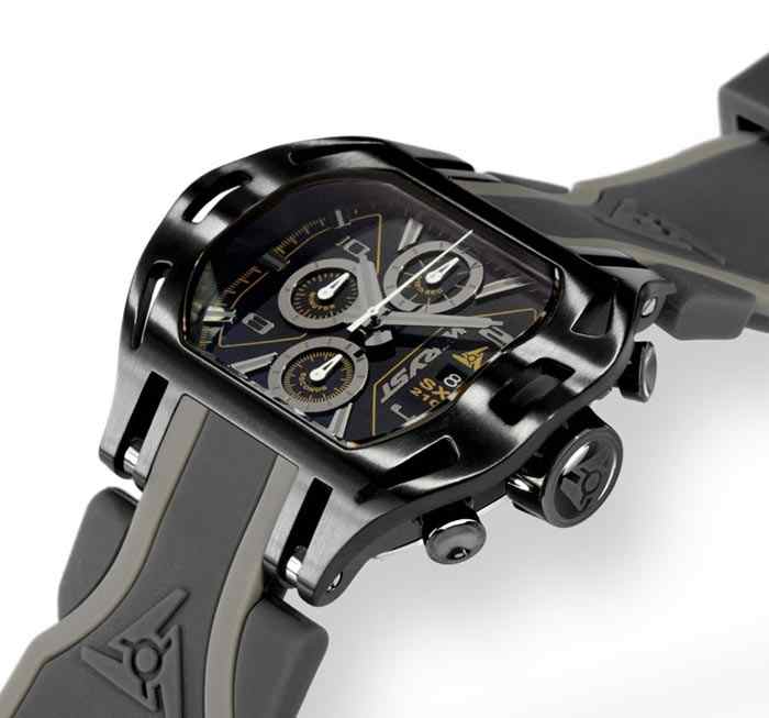 Black Unusual Watches Wryst Force Chrono