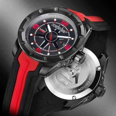 El mejor reloj negro hombre suizo duradero con revestimiento negro