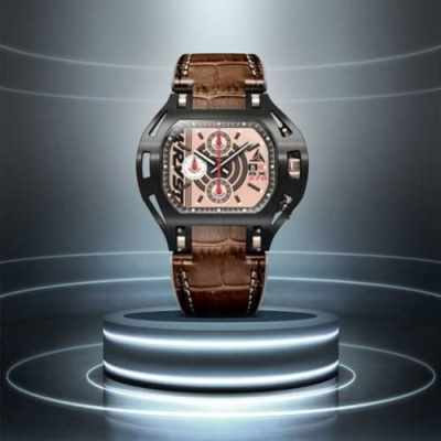 Últimos relojes de lujo en línea con pulseras de cuero para hombres