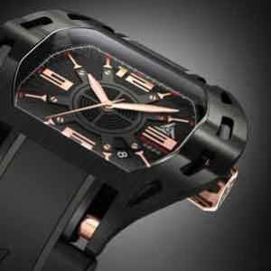 Nouveau bracelet cuir noir montres Wryst automatique 2824